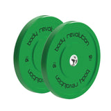 Body Revolution Olympic Bumper Plates Colour 10kg pair