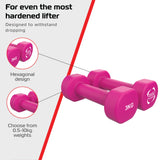 2 x 3KG Neoprene dumbbells