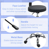 HOMCOM 360° Swivel Seat Salon Stool - Black