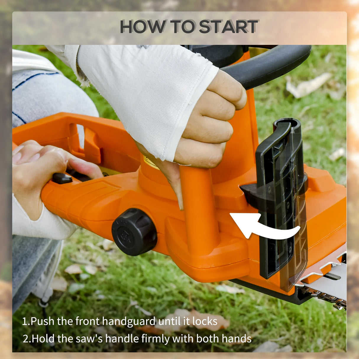 DURHAND 2000W Powerful Electric Chainsaw, 16" Aluminium Blade Portable Corded Chain Saw, 7250rpm Chain Saw for Garden Tree Pruning, 13m/s Chain Speed Auto Chain Lubrication to Cut Wood, Orange