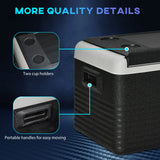 Outsunny 30L Portable Car Refrigerator - Grey and Black