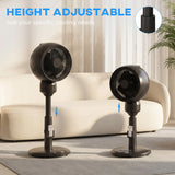 HOMCOM Air Circulator Fan Pedestal Cooling Fan with 3 Speed 3 Mode and Remote Control, 9 Inch, Black
