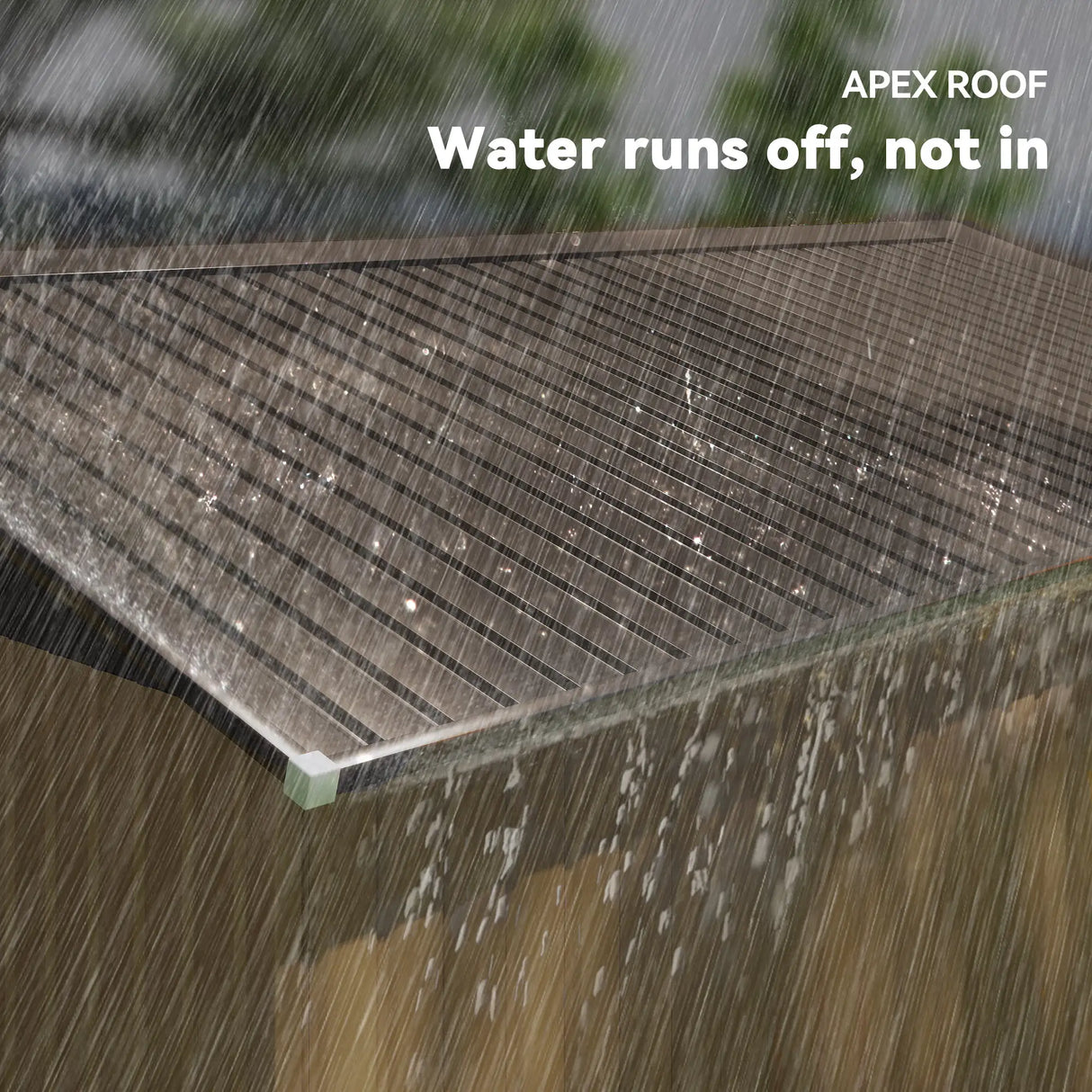 Outsunny 13 x 11ft Metal Garden Shed, Outdoor Storage Tool House with Ventilation Slots, Foundation Kit and Lockable Double Doors, Light Brown