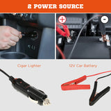 DURHAND 5 Ton Electric Car Jack Kit with 12V Auto Car Floor Jack, Impact Wrench, 15.5-45cm Tyre Lift Emergency Tyre Repair Kit with Case for Cars, SUVs, Sedans, MPVs