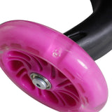 HOMCOM Adjustable Kids Toddler Scooter, with Removable Seat, Back Handle, Pink