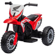 HOMCOM 6V Kids Motorbike, Three-Wheel Kids Electric Bike with Horn, Startup Sound for Ages 18-36 Months - Red