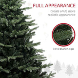 HOMCOM 7ft Artificial Spruce Christmas Tree - Green