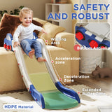 AIYAPLAY Kids Slide for Bed, Sofa, with Extended Length, Easy to assemble and Store, Blue