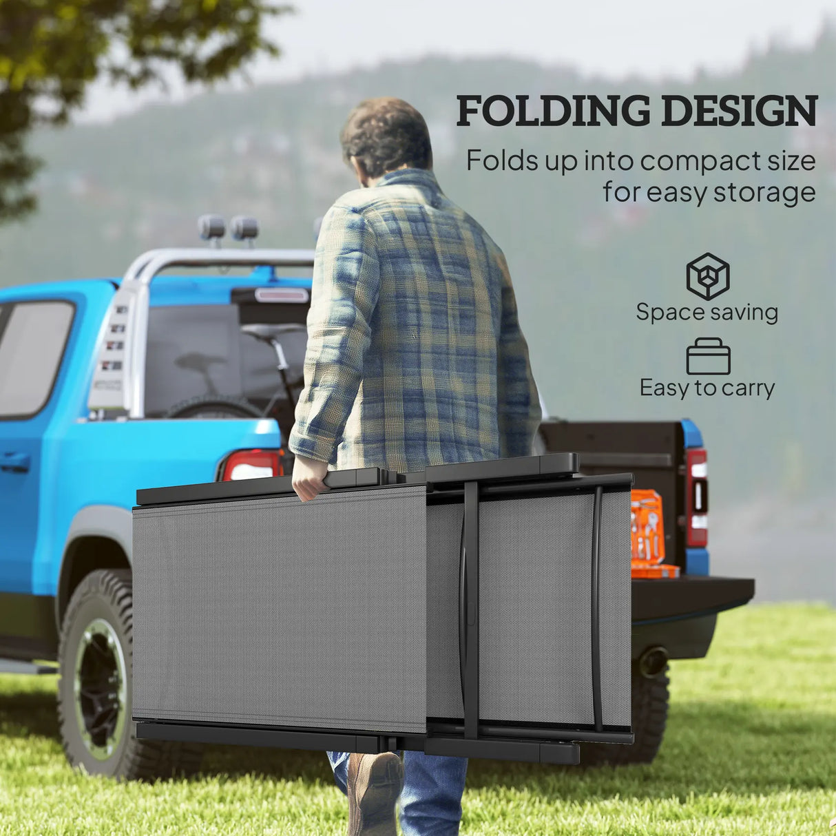 Outsunny Folding Sun Lounger Set of 2, 5-Position Adjustable Reclining Garden Loungers, Garden Chaise Lounge Sunbed Recliner Chairs with Steel Frame for Beach, Porch, Patio, Camping, Light Grey