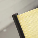 Outsunny Set of Four Stackable Mesh Seat Chairs - Beige