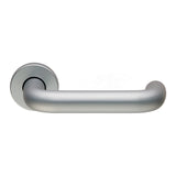 19MM DIA SAFETY LEVER ON ROSE - SATIN ANODISED ALUMINIUM - PAIR