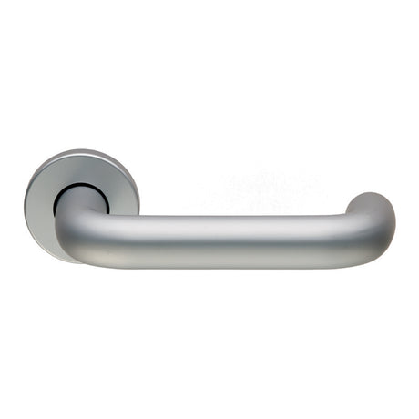 19MM DIA SAFETY LEVER ON ROSE - SATIN ANODISED ALUMINIUM - PAIR
