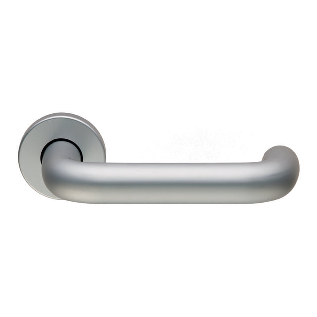 19MM DIA SAFETY LEVER ON ROSE - SATIN ANODISED ALUMINIUM - PAIR