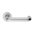 19MM DIA. ROUND BAR SAFETY LEVER ON ROSE_x005F
 - SATIN ANODISED ALUMINIUM - PAIR