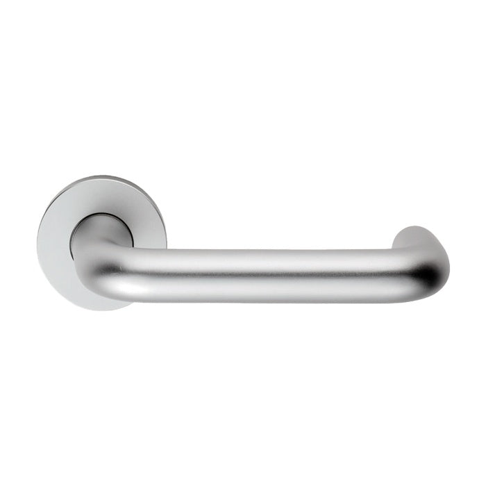 19MM DIA. ROUND BAR SAFETY LEVER ON ROSE_x005F
 - SATIN ANODISED ALUMINIUM - PAIR