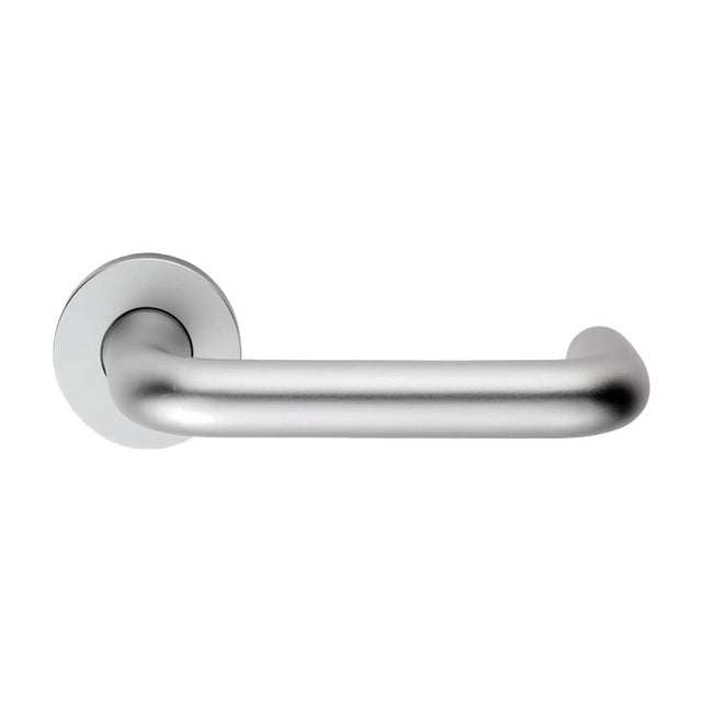 19MM DIA. ROUND BAR SAFETY LEVER ON ROSE_x005F
 - SATIN ANODISED ALUMINIUM - PAIR