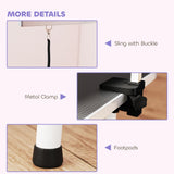 PawHut 32" Foldable Dog Grooming Table Pet Drying Beauty Table Adjustable Fixed Arm Rubber Top, Black