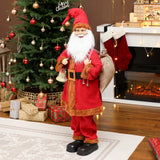 HOMCOM Singing and Dancing Santa Claus with Bell and Sack