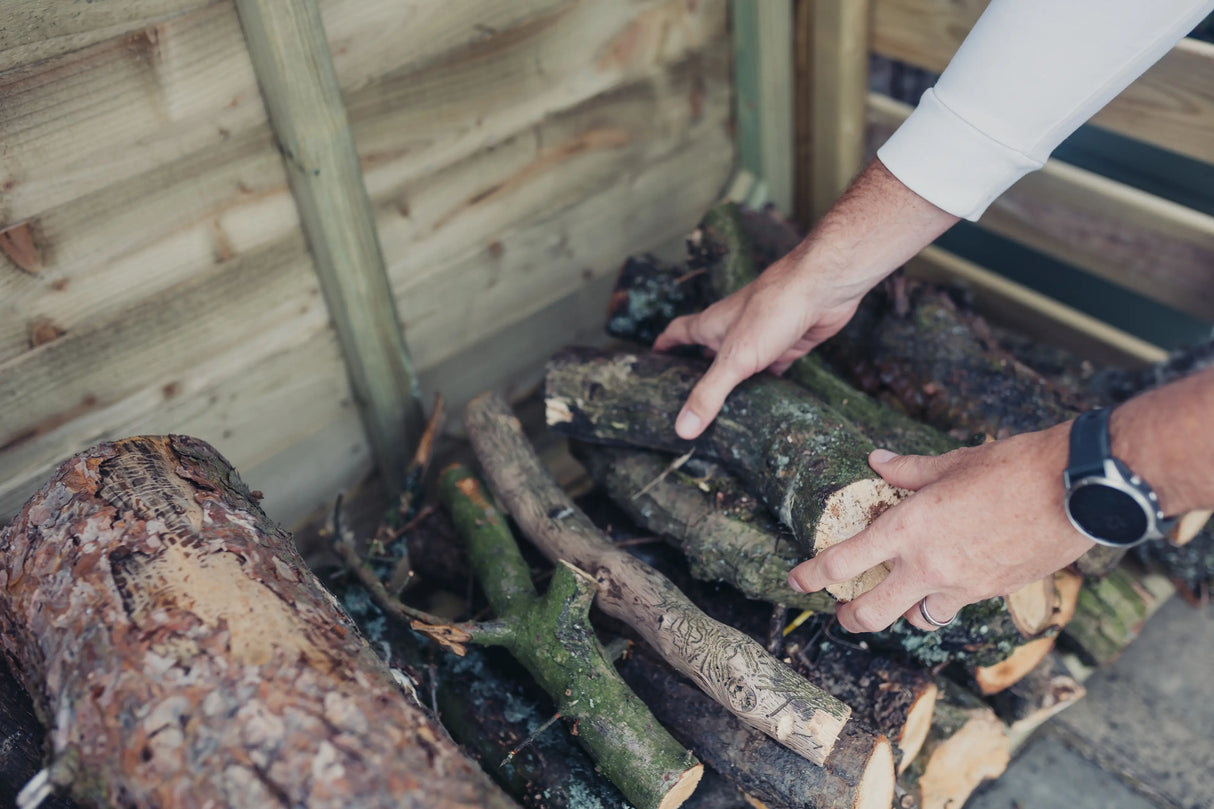 HEAVY DUTY SLATTED LOG STORE 4X5 (HEIGHT FT X WIDTH FT)