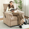 HOMCOM Corduroy Electric Massage Recliner - Brown