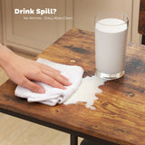 HOMCOM Three-Piece Compact Bar Table Set - Brown/Black