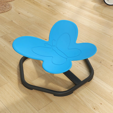 AIYAPLAY Butterfly-Shaped-kids Swivel Chair, Sensory Spinning Chair for Balance, Coordination Training, Blue