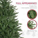 HOMCOM 6ft White Light Artificial Christmas Tree