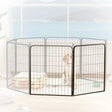 PawHut Two-Piece Dog Pen Expansion Pack for Medium Dogs, 80cm Tall Animal Pen with Three Connecting Stakes