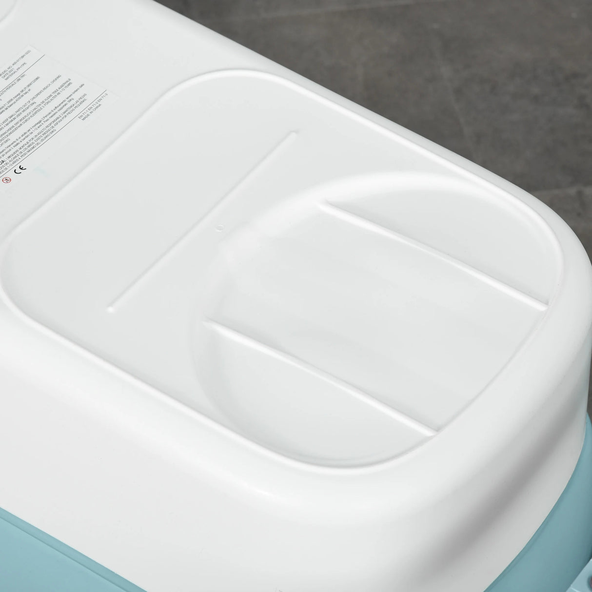 HOMCOM Foldable Bathtub Kids Bath Tub with Lid Large Freestanding Bathtubs Home Sauna for Toddler Children Teenage 1 - 12 Years