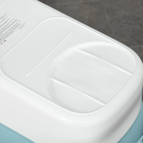 HOMCOM Foldable Bathtub Kids Bath Tub with Lid Large Freestanding Bathtubs Home Sauna for Toddler Children Teenage 1 - 12 Years