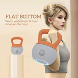 SPORTNOW 12KG Soft Kettlebell, Kettlebell with Non-Slip Handle for Home Gym, Weight Lifting, Strength Training, Orange/Grey