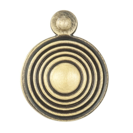 ESCUTCHEON - LOCK PROFILE QUEEN ANNE ROUND COVER FACE FIX - FLORENTINE BRONZE - 32MM - EACH