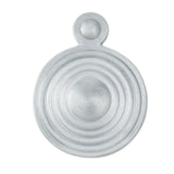ESCUTCHEON - LOCK PROFILE QUEEN ANNE ROUND COVER FACE FIX - SATIN CHROME - 32MM - EACH