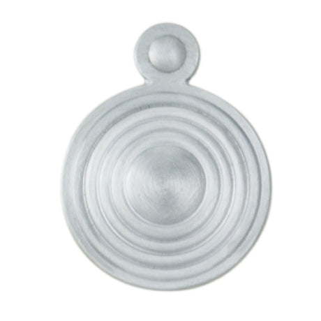 ESCUTCHEON - LOCK PROFILE QUEEN ANNE ROUND COVER FACE FIX - SATIN CHROME - 32MM - EACH