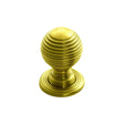 FTD QUEEN ANNE KNOB 22MM - POLISHED BRASS - 25 ( 22.5 ) - EACH