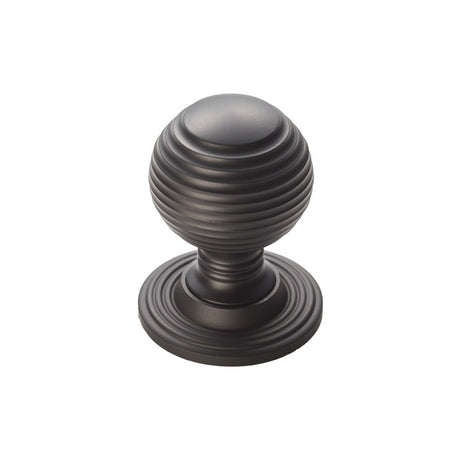 FTD QUEEN ANNE KNOB 28MM - MATT BLACK - EACH