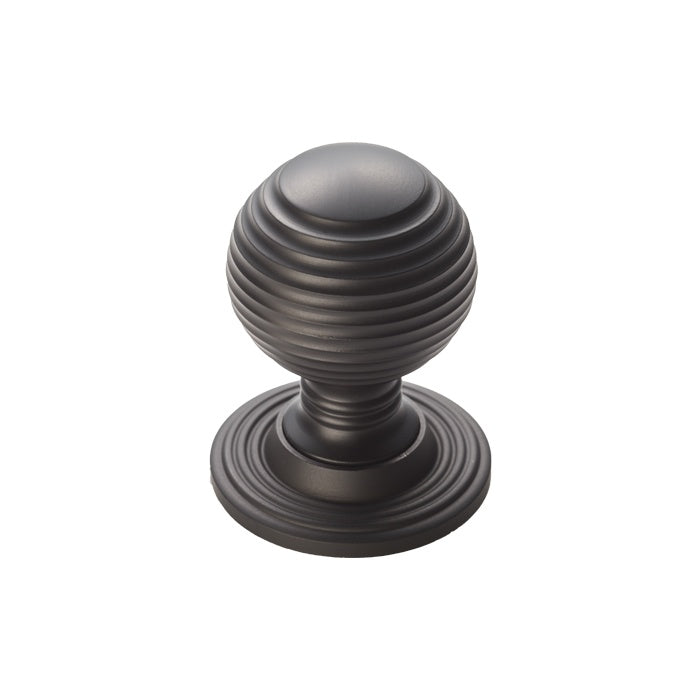 FTD QUEEN ANNE KNOB 22MM - MATT BLACK - EACH