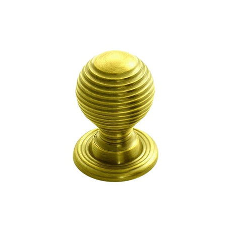 FTD QUEEN ANNE KNOB 35MM - POLISHED BRASS - 40 ( 34.5 ) - EACH