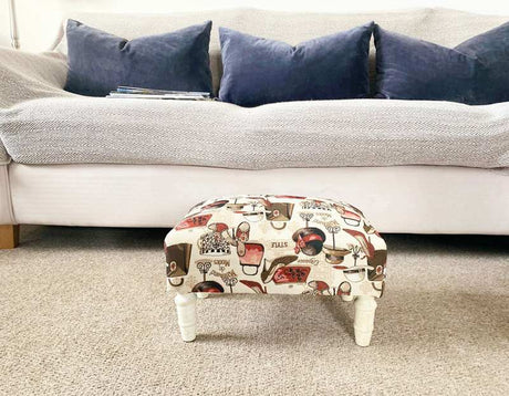 Ladies Fabric Footstool with Drawer