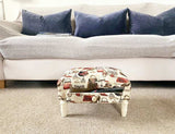 Ladies Fabric Footstool with Drawer