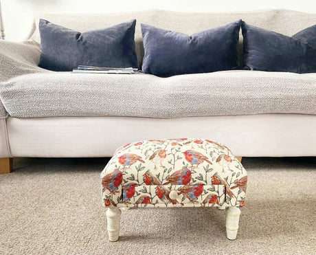 Robin Fabric Footstool with Drawer