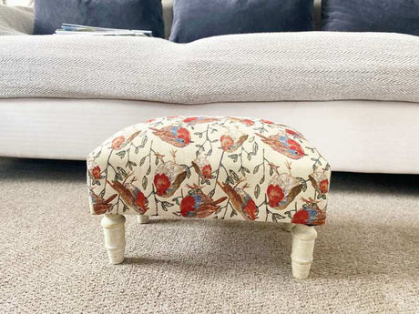 Robin Fabric Footstool with Drawer