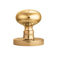 VICTORIAN - MORTICE KNOB MUSHROOM OTL (POLISHED BRASS) - POLISHED BRASS - 61MM - PAIR