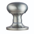 VICTORIAN - MORTICE KNOB MUSHROOM (UNSPRUNG) CSA (SATIN CHROME) - SATIN CHROME - 56MM - PAIR