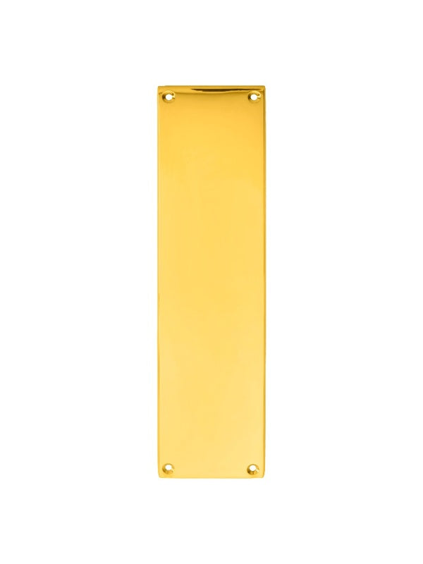 VICTORIAN - FINGER PLATE - POLISHED BRASS - 305MM X 70MM - EACH