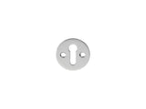 ESCUTCHEON - LOCK PROFILE VICTORIAN ROUND FACE FIX - POLISHED CHROME - 32MM - EACH