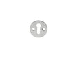 ESCUTCHEON - LOCK PROFILE VICTORIAN ROUND FACE FIX - SATIN CHROME - 32MM - EACH