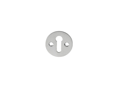 ESCUTCHEON - LOCK PROFILE VICTORIAN ROUND FACE FIX - SATIN CHROME - 32MM - EACH