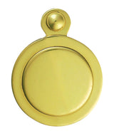ESCUTCHEON - LOCK PROFILE VICTORIAN ROUND COVER FACE FIX - POLISHED BRASS - 32MM - EACH
