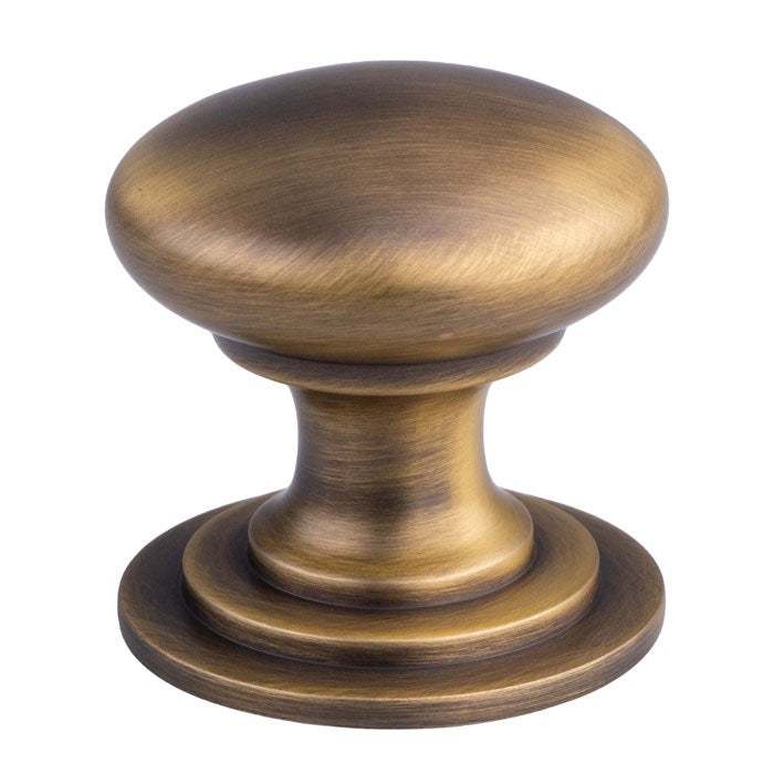 VICTORIAN CUPBOARD KNOB (ONE PIECE) 32MM - ANTIQUE BRASS - EACH